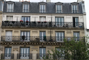 La façade de l'immeuble
