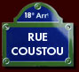 Plaque Rue Coustou