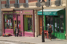Magasins du quartier Lepic preès du studio à louer