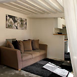 Canapé faisant office de couchage d'appoint pour 1 personne