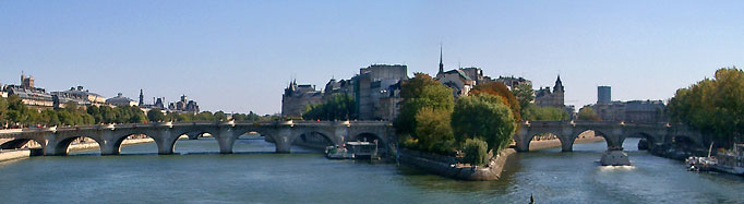 La Seine et l'île de la Cité