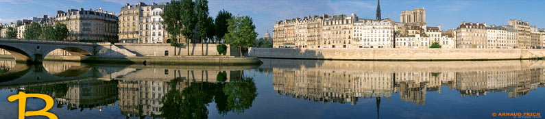 Photo Paris panoramique immeubles Iles St Louis et de la Cité