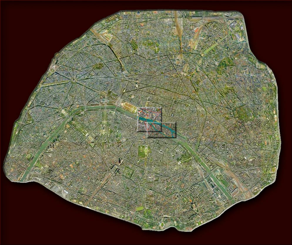 Carte des balades à Paris