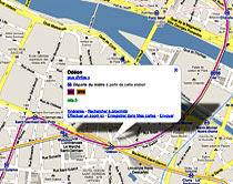 Carte interactive permettant d'afficher ou masquer chaque ligne de Métro et RER de Paris