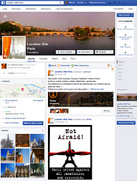 Page Facebook Locationgite-Paris