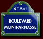 Plaque Boulevard du Montparnasse